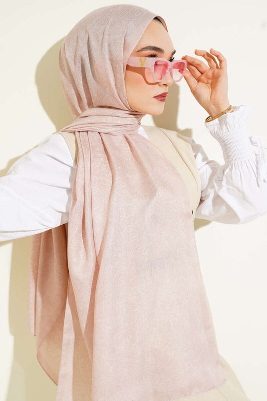 Anatolia Ethnic Pattern Shawl Powder