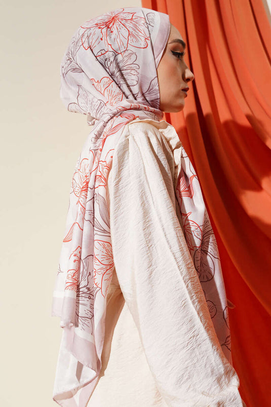 شال ناعم من الحجر العتيق المزهر