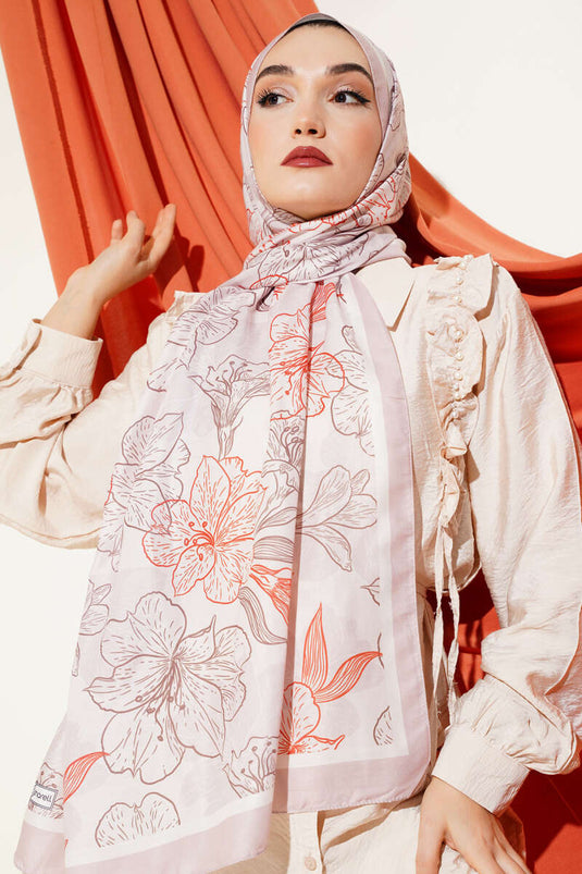 شال ناعم من الحجر العتيق المزهر