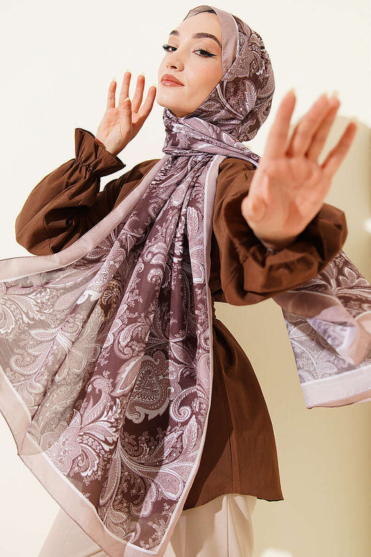 Foulard série motif Antik beige