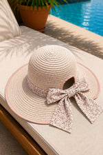 Casquette Rose À Nœud Et Réglable