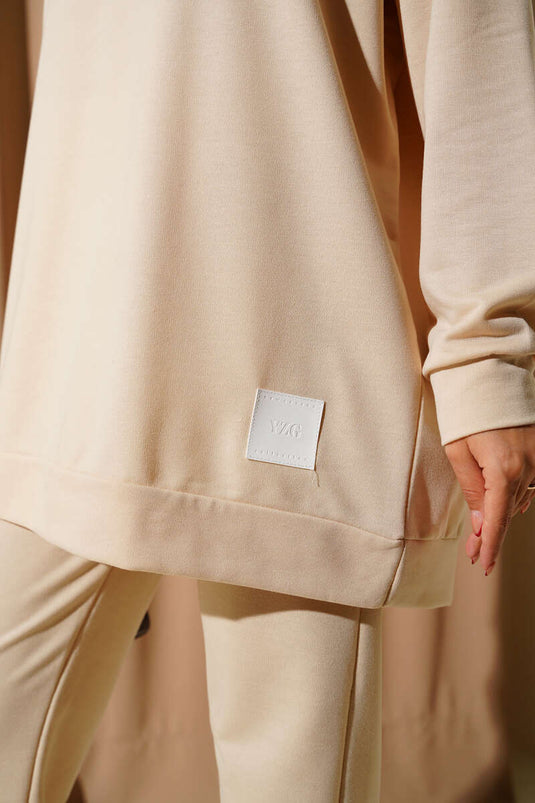 Arma Detailed Basic Two-Piece Set Beige