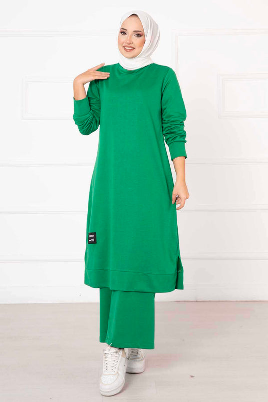 Arm Detailed Double Tunic Set Benetton