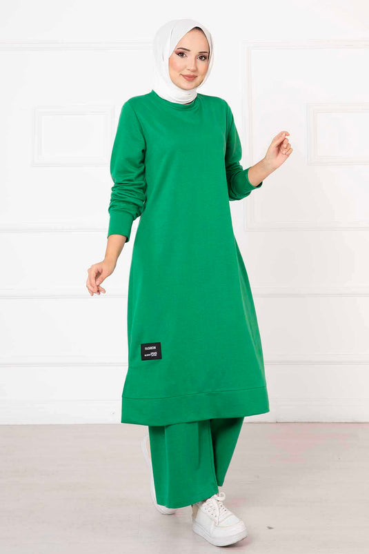 Arm Detailed Double Tunic Set Benetton