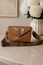 Sac Bandoulière Tan Avec Détails Armés