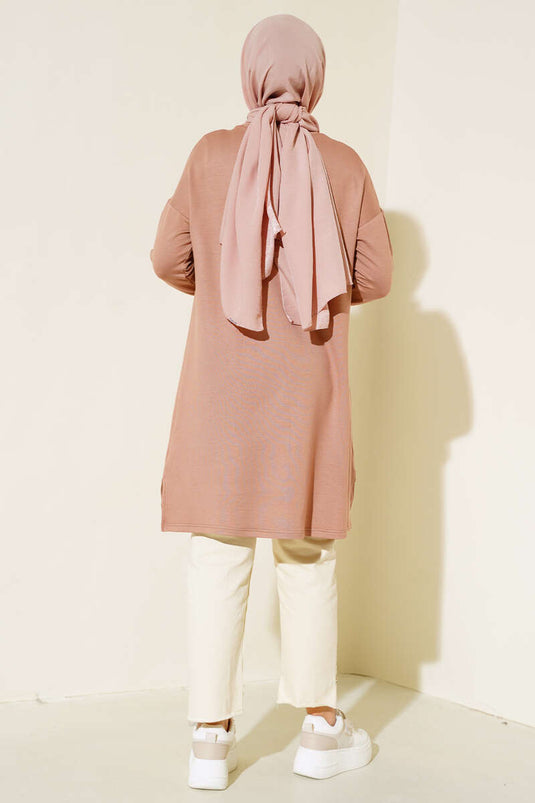 Wapenschild Oversize Tuniek Beige