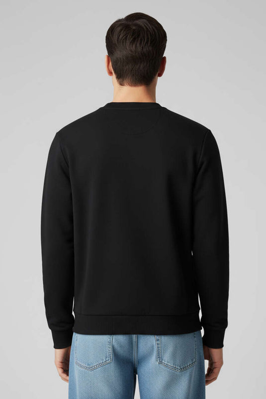 Sweat-shirt noir Emblem Thessalonique