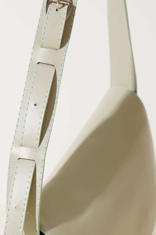 Asymmetrische Schultertasche Mint