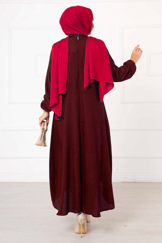 Asimetrik Tunik Bordo