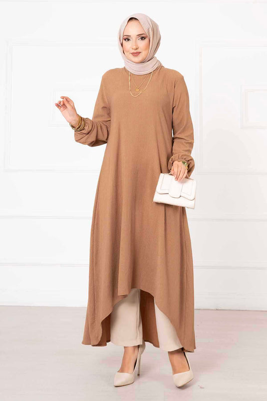 Asimetrik Tunik Camel