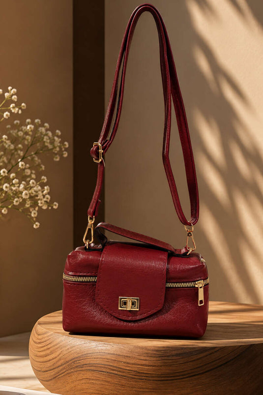 Askılı Kutu Model Çanta Bordo