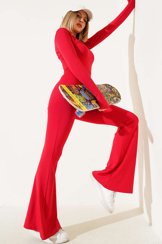 بدلة غوص بحمالة، حمراء