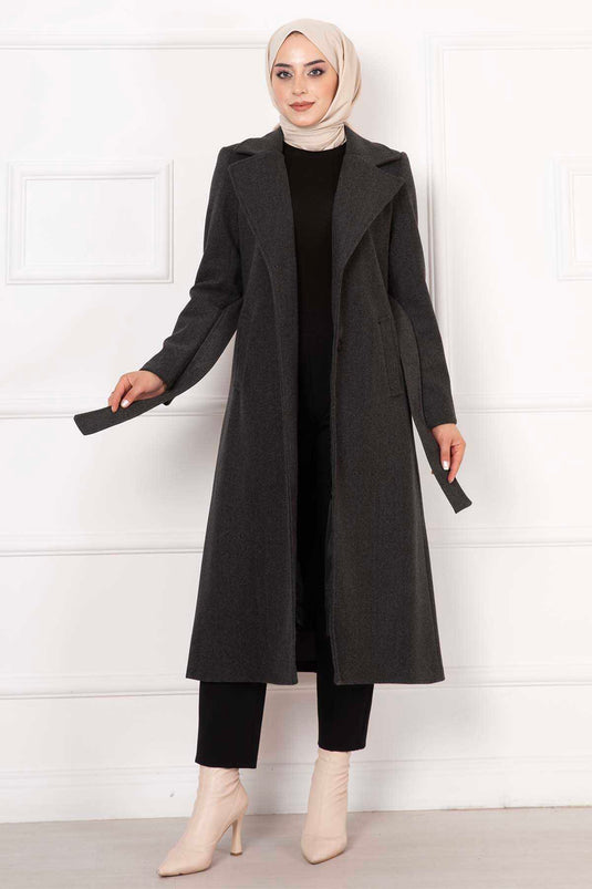 Manteau de timbre doublé Anthracite