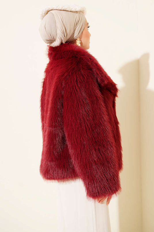 Astarlı Lolita Kürk Bordo