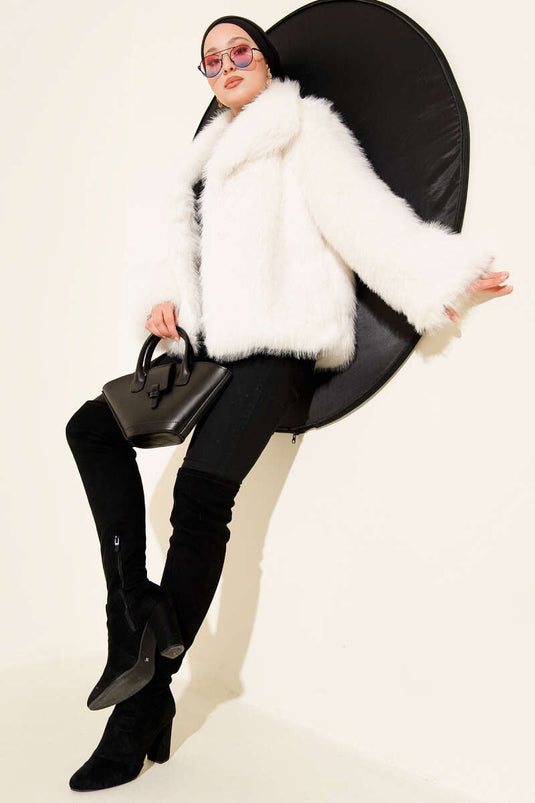 Astarlı Lolita Kürk Ekru