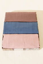 Ensemble De 3 Foulards En Coton Fin De La Série Aya, Assortis À 5