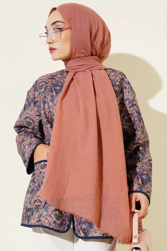 وشاح قطني رقيق من سلسلة آيا، وردي فاتح