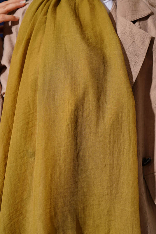 Aya Series Thin Cotton Scarf Henna Green -131