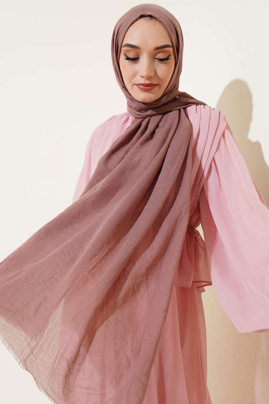 وشاح قطني رقيق من سلسلة آيا بنقشة المنك -50