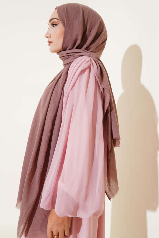 وشاح قطني رقيق من سلسلة آيا بنقشة المنك -50