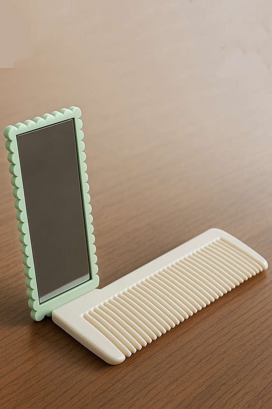 Mirrored Folding Pocket Comb Assortment
