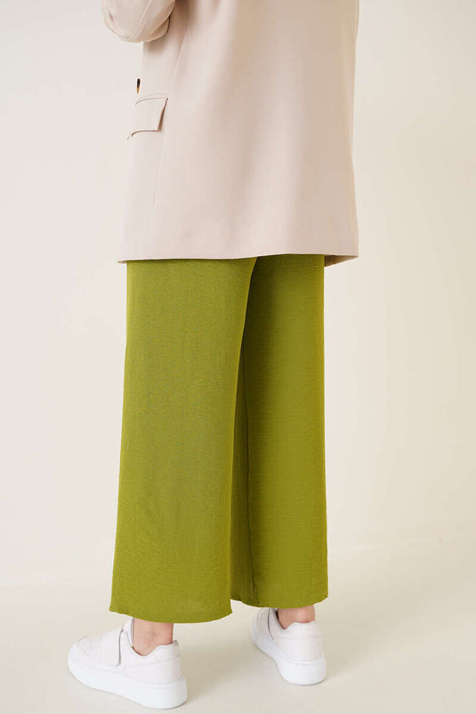 Pantalon Taille Elastique Ayrobin Vert Pétrole