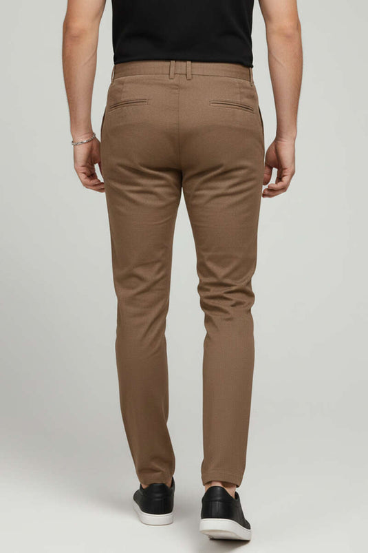 Men's Trousers with Drawstring Waistband, Tan