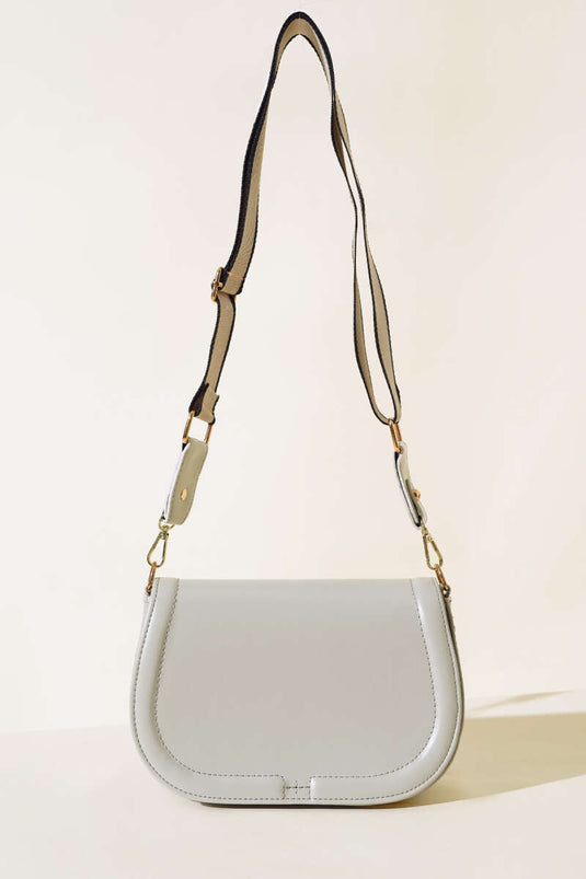 Bolso Baguette Gris