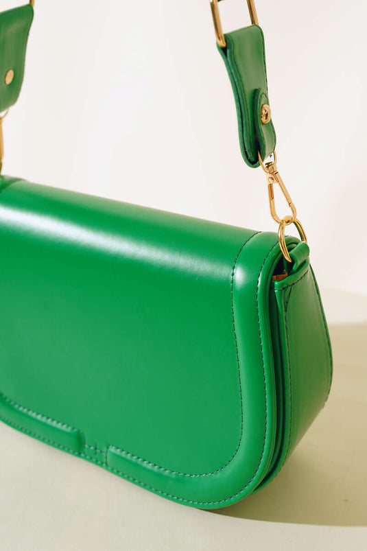 Borsa Baguette Verde