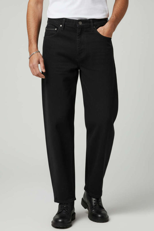 Pantalon en jean ample pour homme noir