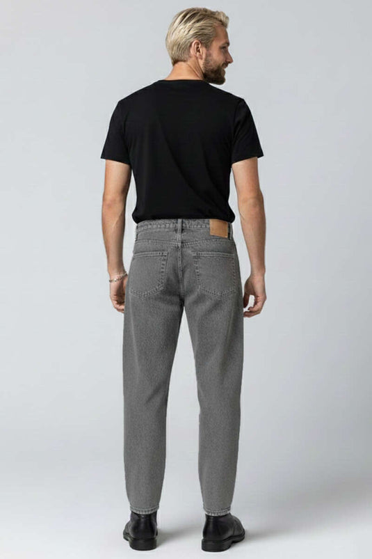 Loose Men's Denim Trousers with Tint