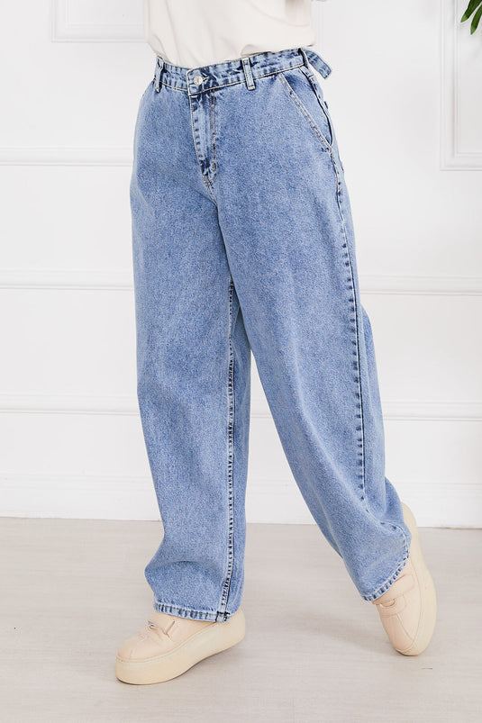 Jeans Baggy Modest Blu Ghiaccio