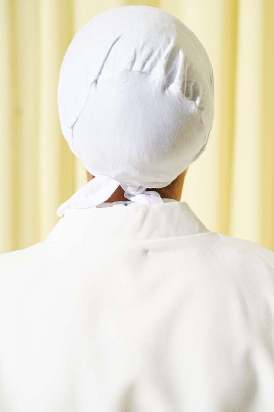 Bağlamalı Viskon Bone Beyaz