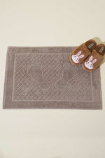 Serviette de toilette à motif diamant en vison