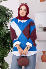 Pull En Maille À Motif Baklava