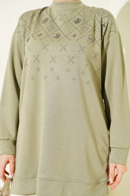 Baklava Taşlı Loyşa Tunik Nefti