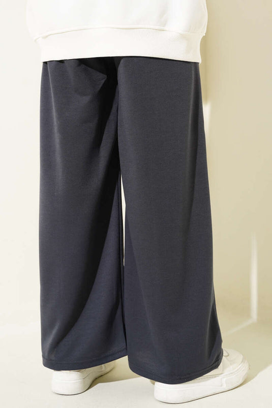 Balance Logo Elastic Waist Pants Charcoal