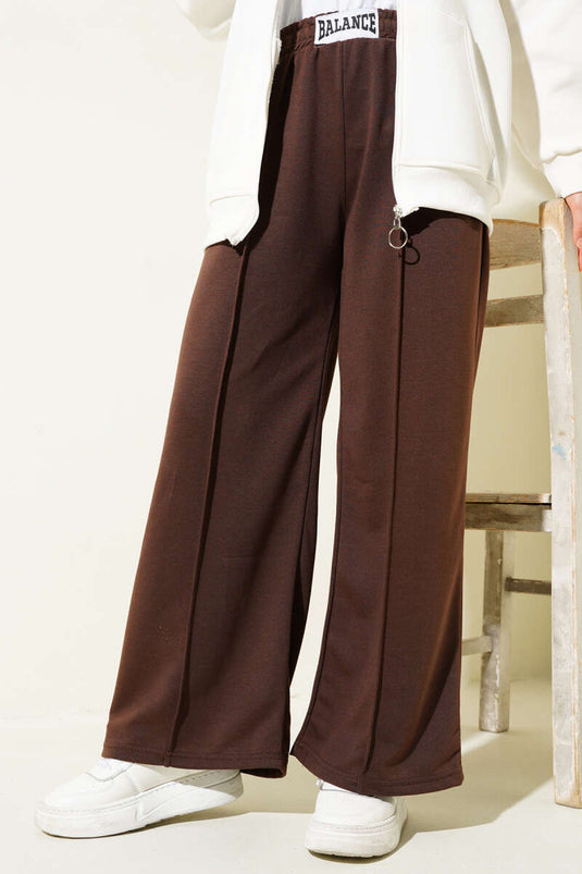 Balance Armored Waist Elastic Pants Brown