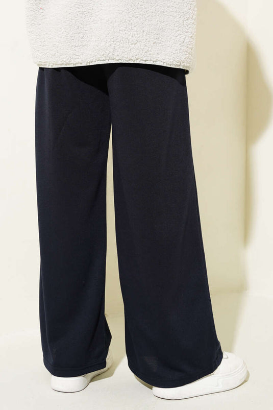 Balance Armored Waist Elastic Pants Navy Blue