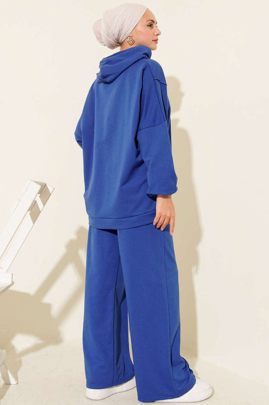 Tuta casual in due pezzi con cappuccio Balance Emblem Saxe