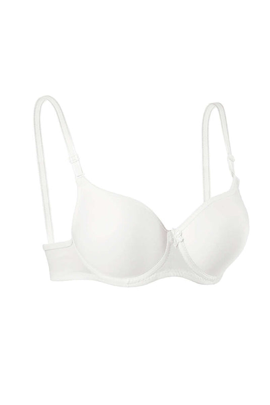 Underwire Plain Bra Ecru