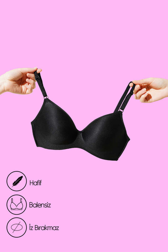 حمالة صدر لاسلكية باللون الأسود