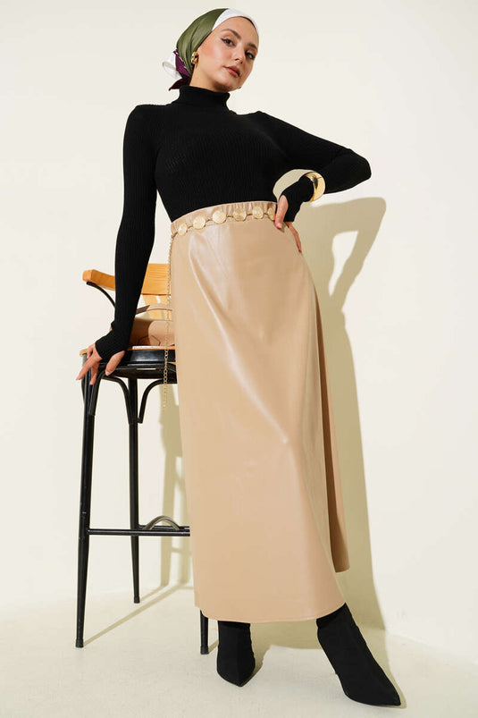 Pull en maille à col roulé et doigts rentrés noir