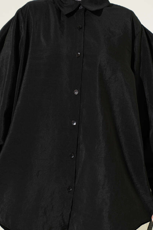 Chemise parachute ample Balon Kol noire