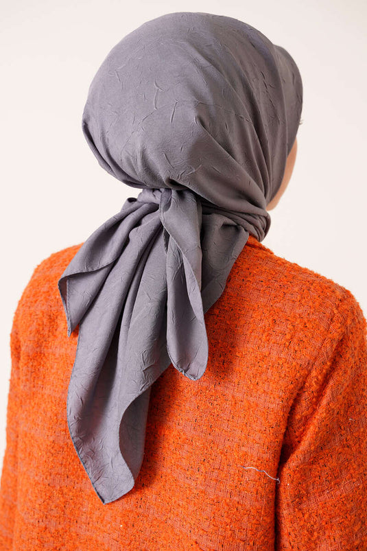 Bamboo Crush Scarf Slate Gray