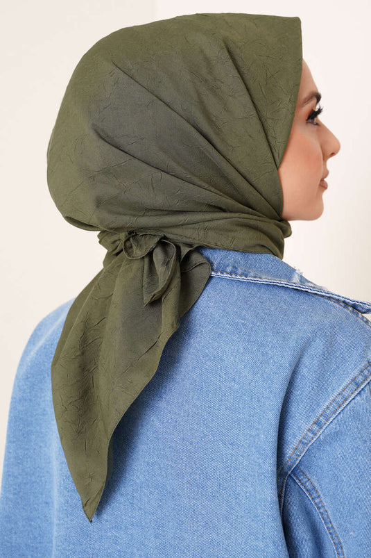 Bamboo Crash Scarf Dark Green