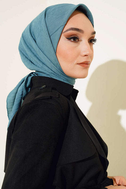 Bambu Kraş Eşarp Turkuaz