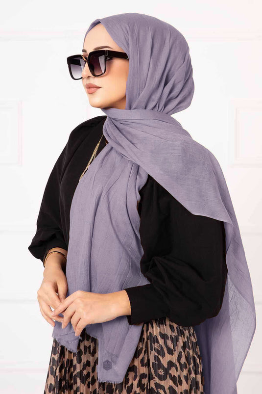 شال الخيزران رمادي فاتح