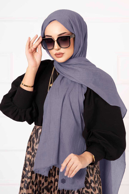 Scialle di bambù grigio