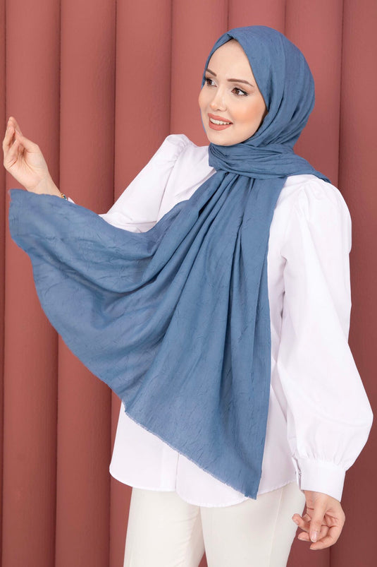 Écharpe En Bambou Indigo